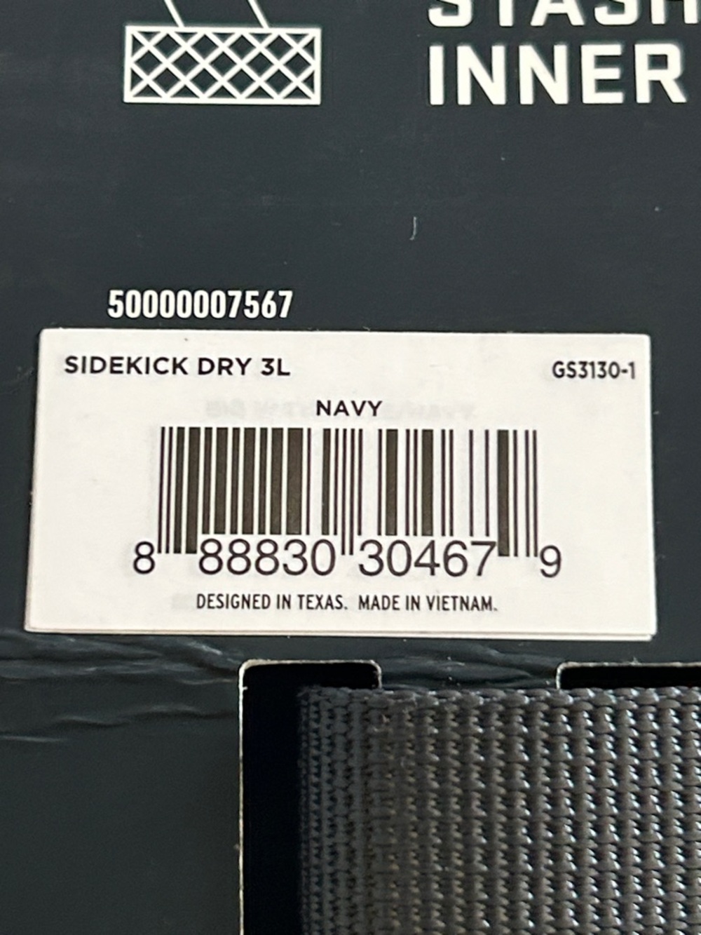 Yeti Sidekick Dry 3L Waterproof Gear Case - Navy - Picture 4 of 4